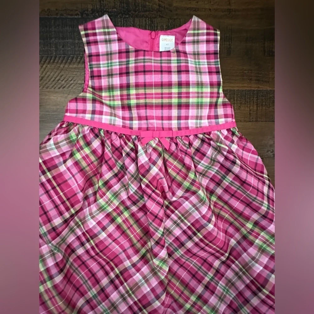 Gymboree Girls Plaid‎ Dress Girls 4T Fancy Gorgeous